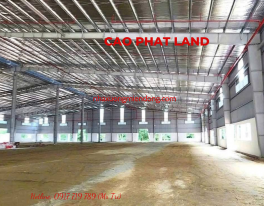 CHO THUÊ NHÀ XƯỞNG TẠI BÀU BÀNG, BÌNH DƯƠNG, DIỆN TÍCH KHUÔN VIÊN: 19.000 M2, SP: 118-25