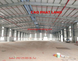 CHO THUÊ NHÀ XƯỞNG TÂN UYÊN, BÌNH DƯƠNG, DIỆN TÍCH KHUÔN VIÊN: 6.200 M2, SP: 122-25