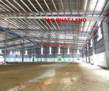 CHO THUÊ NHÀ XƯỞNG TẠI BÀU BÀNG, BÌNH DƯƠNG, DIỆN TÍCH KHUÔN VIÊN: 19.000 M2, SP: 118-25