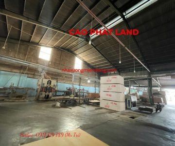 CHO THUÊ NHÀ XƯỞNG BẾN CÁT, BÌNH DƯƠNG, DIỆN TÍCH: 5.360 M2, SP: 104-25