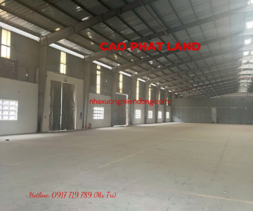 CHO THUÊ NHÀ XƯỞNG TRONG KHU CÔNG NGHIỆP ĐỒNG NAI, DIỆN TÍCH: 3.600 M2, SP: 60-25