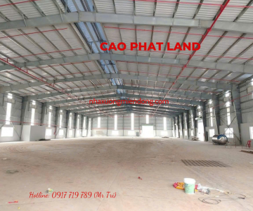 CHO THUÊ NHÀ XƯỞNG TÂN UYÊN, BÌNH DƯƠNG, DIỆN TÍCH KHUÔN VIÊN: 6.200 M2, SP: 122-25