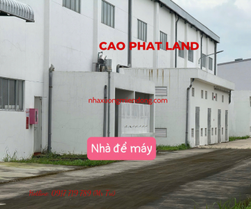 CHO THUÊ NHÀ XƯỞNG TẠI BÀU BÀNG, BÌNH DƯƠNG, DIỆN TÍCH: 7.800 M2, SP: 131-25